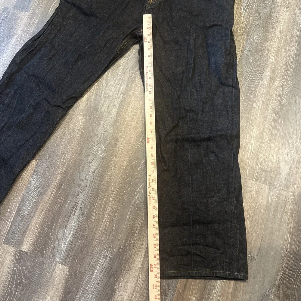 Rockwear Denim Men's 40x32 Black Jeans 100% Cotton Selvedge